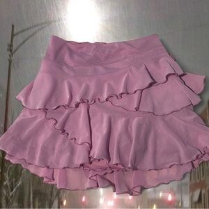 Forever 21 Lilac Tiered Mini Skirt